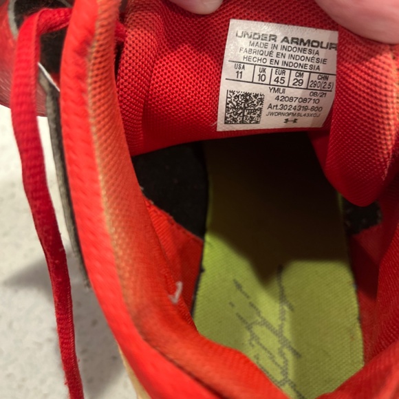 Under Armour Bryce Harper Baseball Shoes/cleats  Men’s 11 - Picture 4 of 4